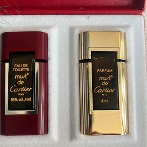 COPY - COPY - Vintage Cartier perfume set in box perfume and  eau de toilette u…